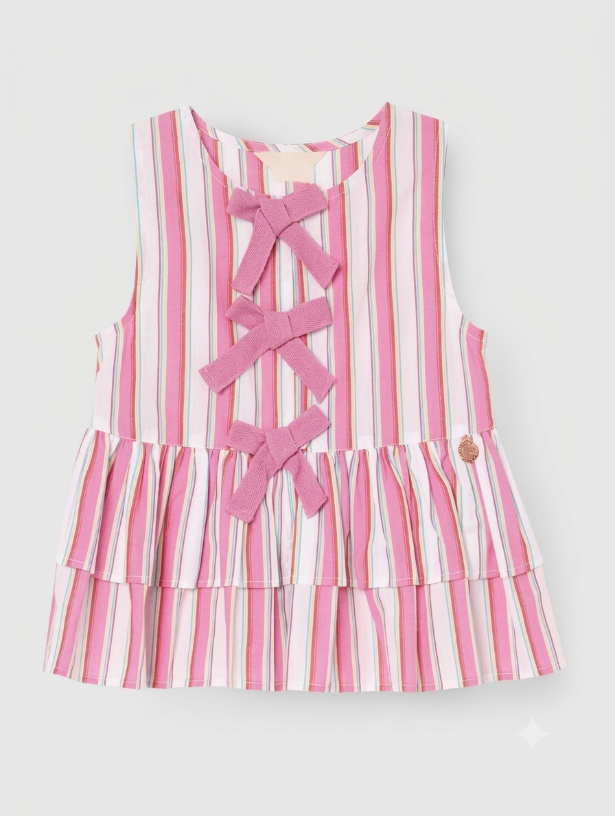Pink Bow Top