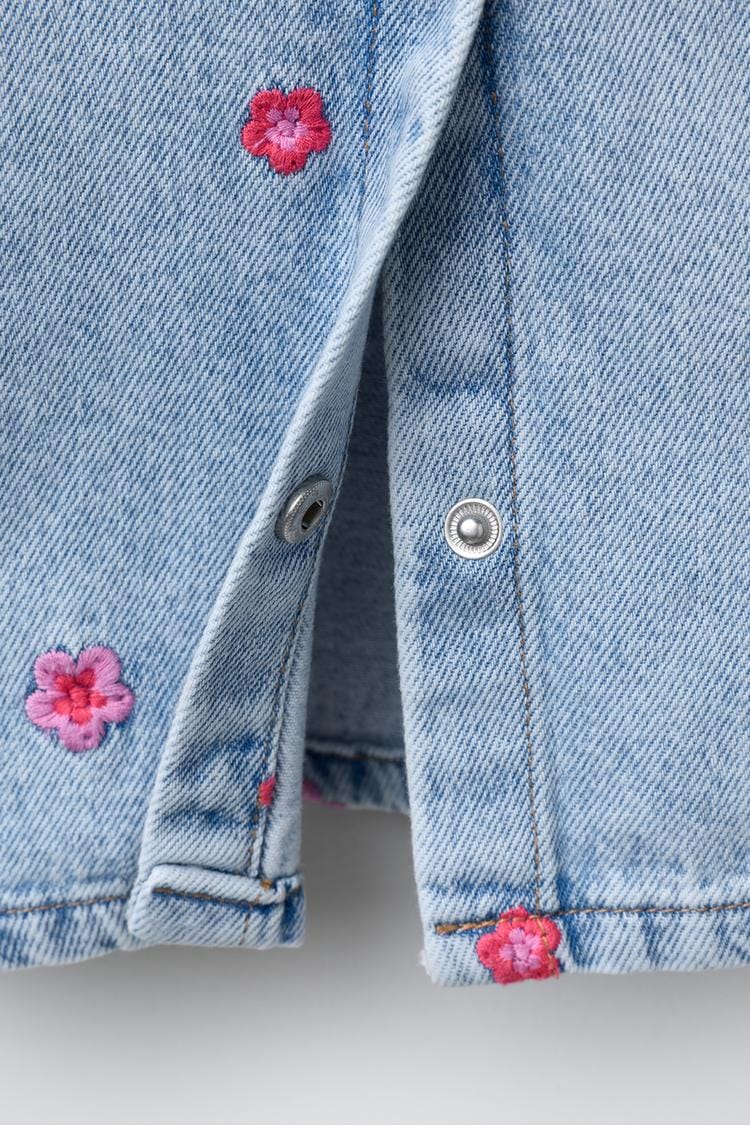 The Poppy Denim Peter Pan Dress