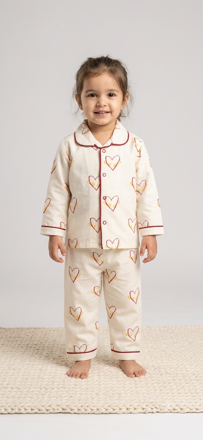 Kids "I Want A Cuddle" Heart Pattern