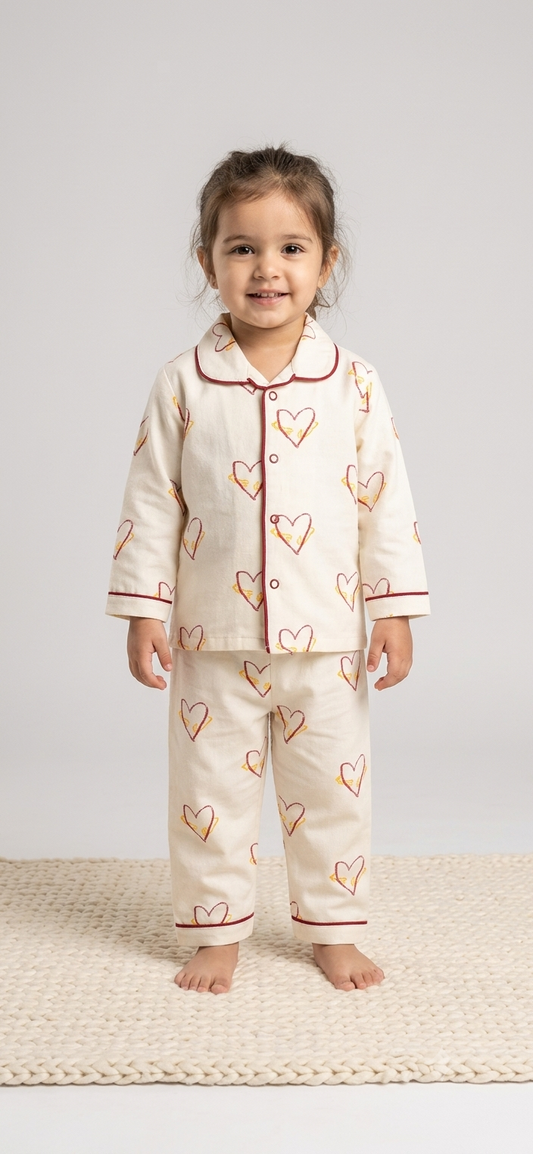 Kids "I Want A Cuddle" Heart Pattern