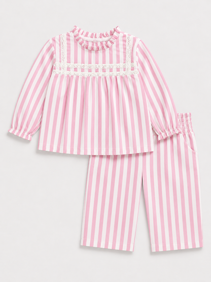 Pink Stripe Cord Set