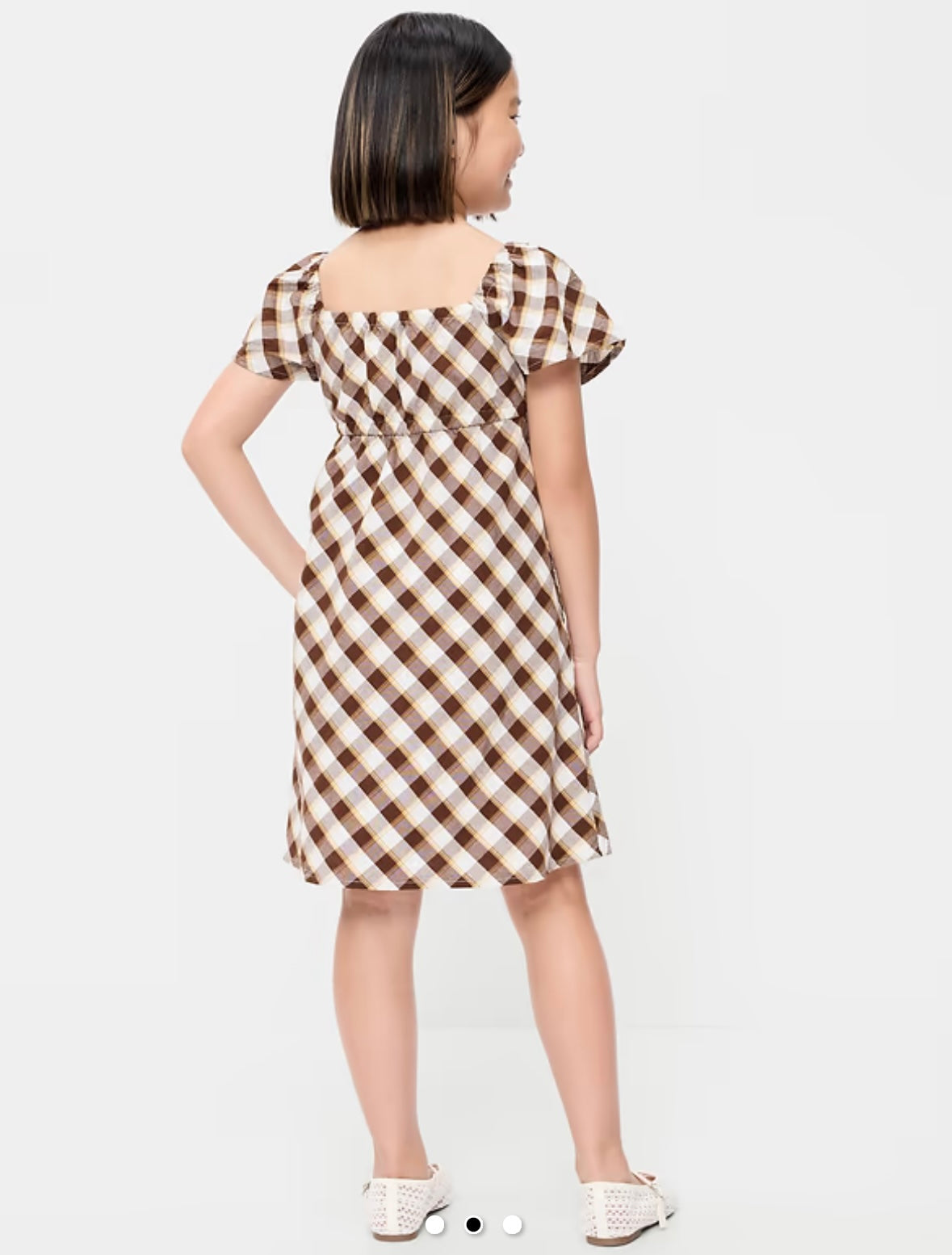 Cocoa Check Frock