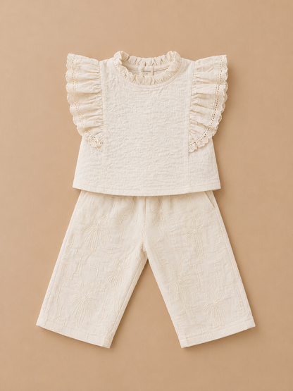 Ruffle Korean Cord Set