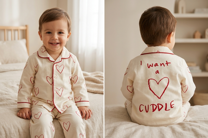 Kids "I Want A Cuddle" Heart Pattern