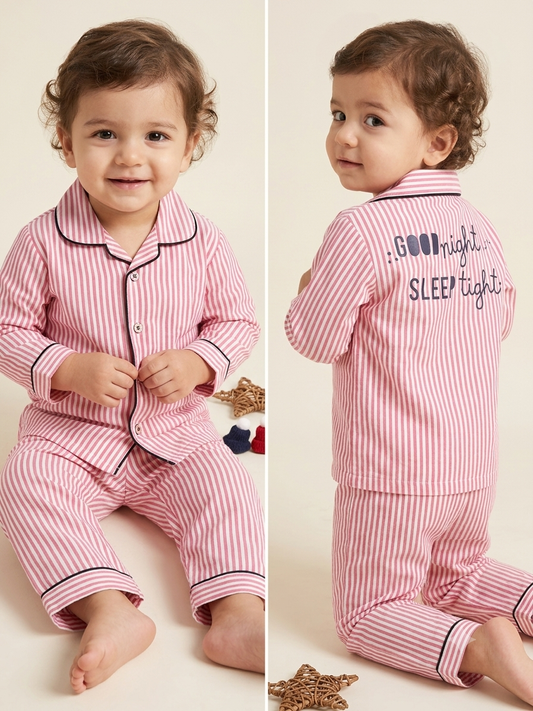 Kids "Goodnight Sleep Tight" Striped