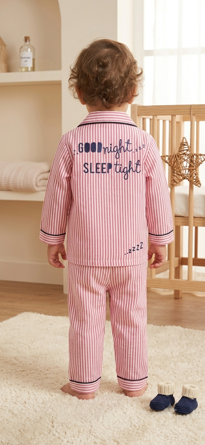 Kids "Goodnight Sleep Tight" Striped