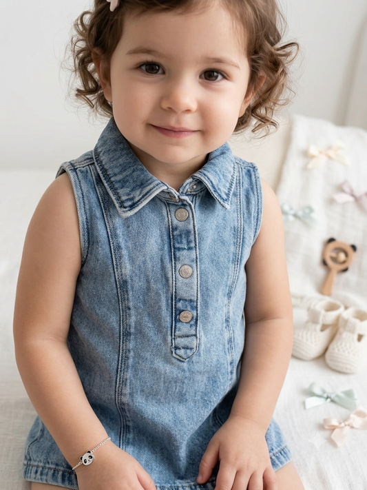 Little Darling Denim Pinafore