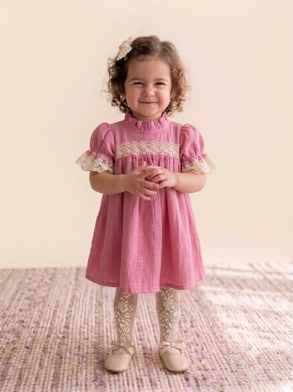 Vintage Lace Rose Dress