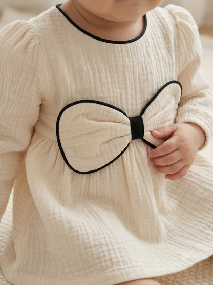 Vintage Cream Gauze Dress