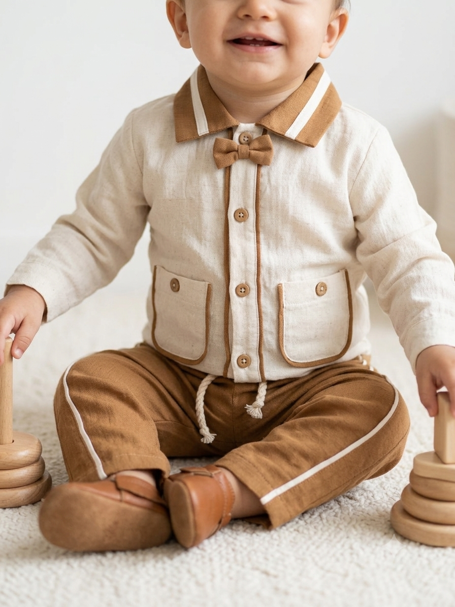 The Theodore Muslin Bow Set