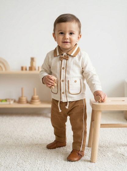 The Theodore Muslin Bow Set