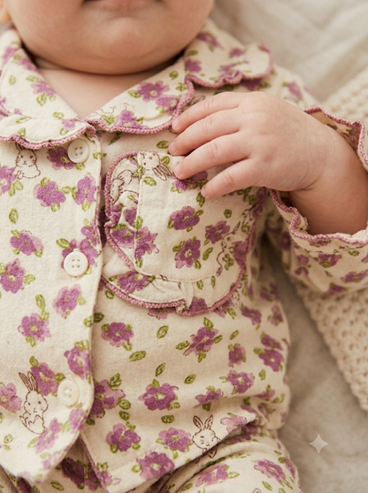 Meadow Bunny Floral 2-Piece Pyjamas