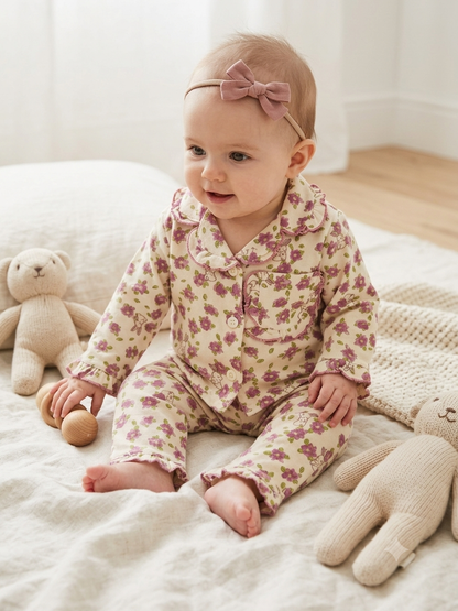 Meadow Bunny Floral 2-Piece Pyjamas