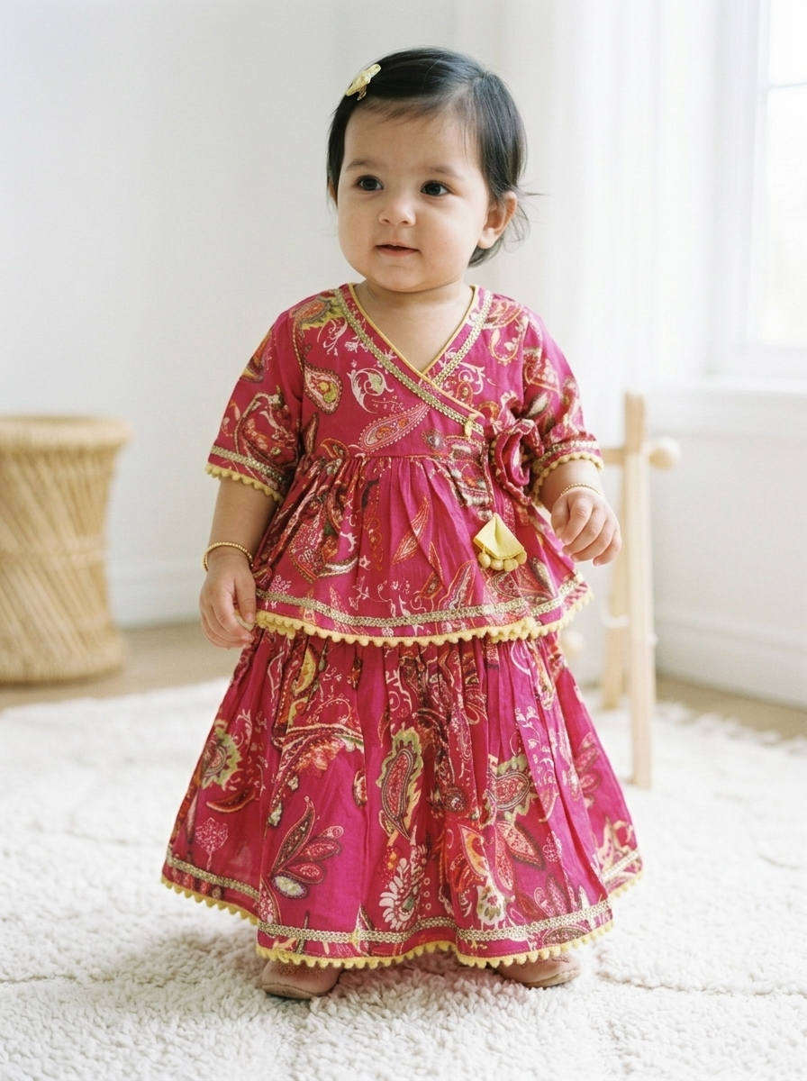 The Rani Paisley Angrakha Set