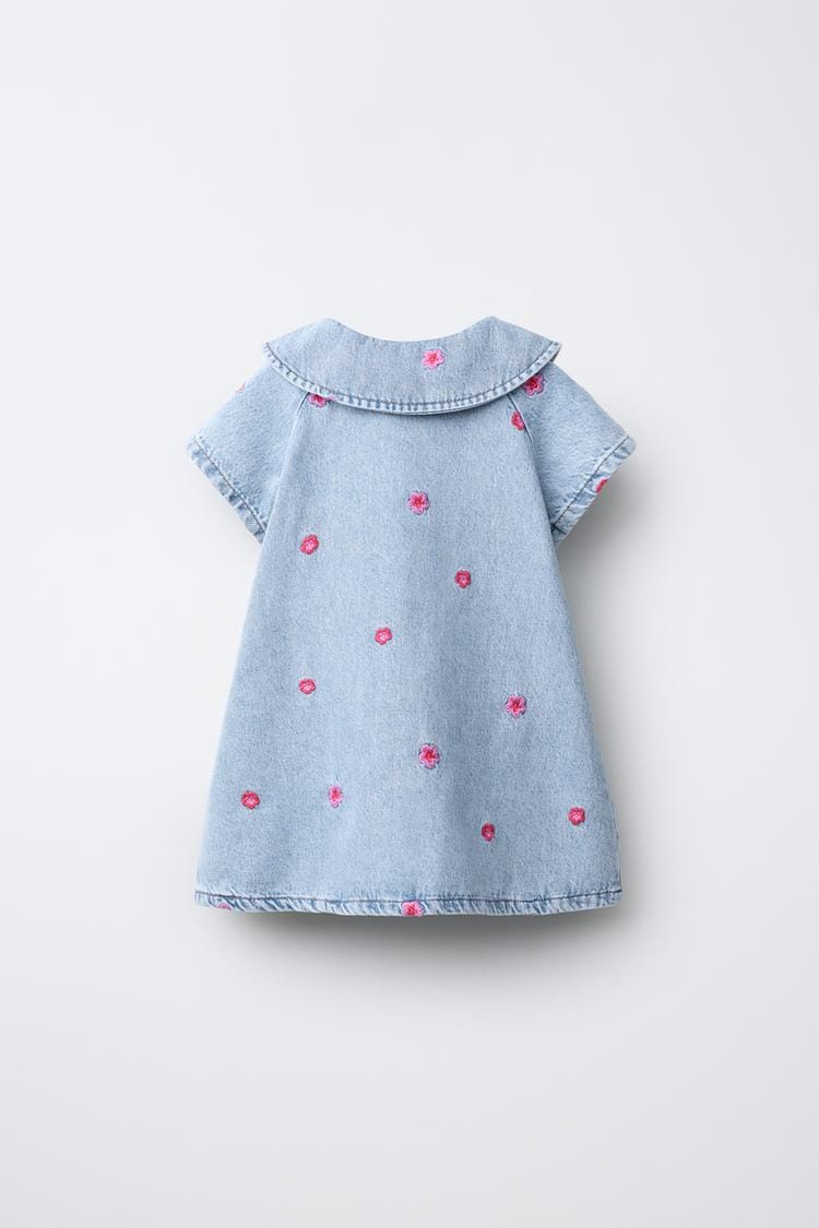 The Poppy Denim Peter Pan Dress