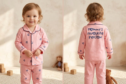 Kids "Mommy's Favourite Person" Heart Pattern