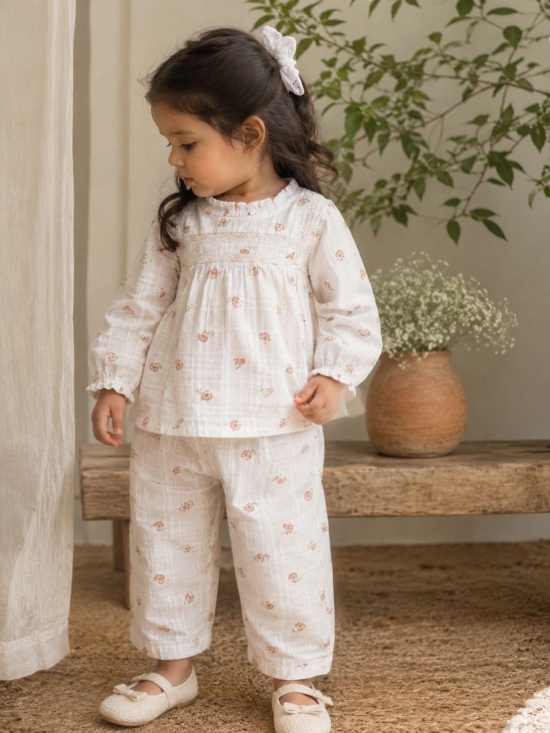 Floral Cotton Cord Set