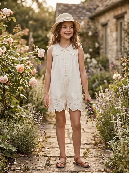 Ivory Petal Jumpsuit