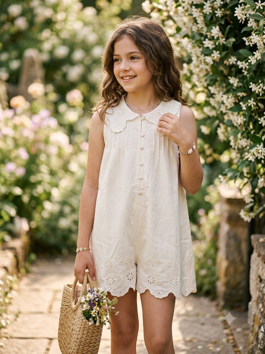 Ivory Petal Jumpsuit